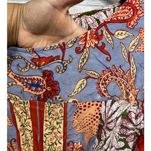Anthropologie Boho Sonrise Paisley Top / Size-Small - Picture 7 of 12